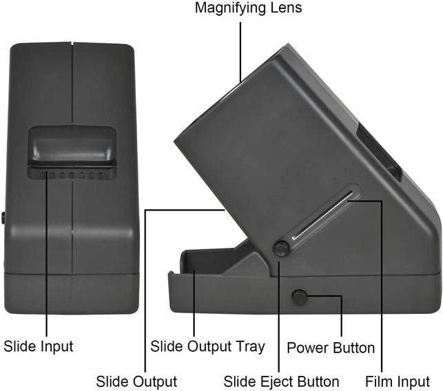 LED Lighted Illuminated Viewing for 35Mm Slide and Positive Film Negatives,3X Magnification,Usb Powered,Slide and Film Viewer,4Aa Batteries Included…