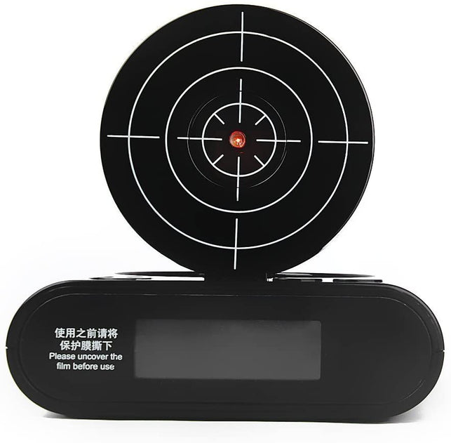 Lock N' load Gun alarm clock/target alarm clock/creative clock - Black