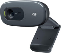 Logitech C270 HD Webcam, 720P, Widescreen HD Video Calling,Light Correction, Noise-Reducing Mic, for Skype, Facetime, Hangouts, Webex, Pc/Mac/Laptop/Macbook/Tablet - Black