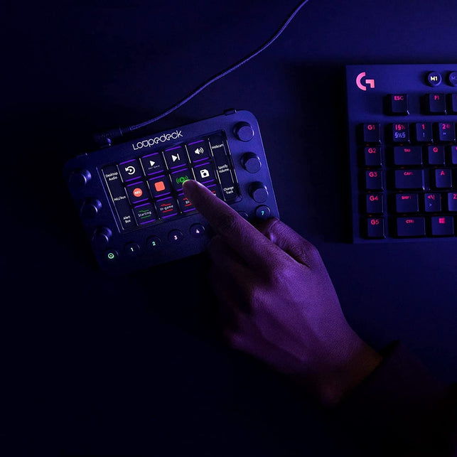 Loupedeck Live – the Custom Console for Live Streaming, Photo and Video Editing with Customizable Buttons, Dials and LED Touchscreen