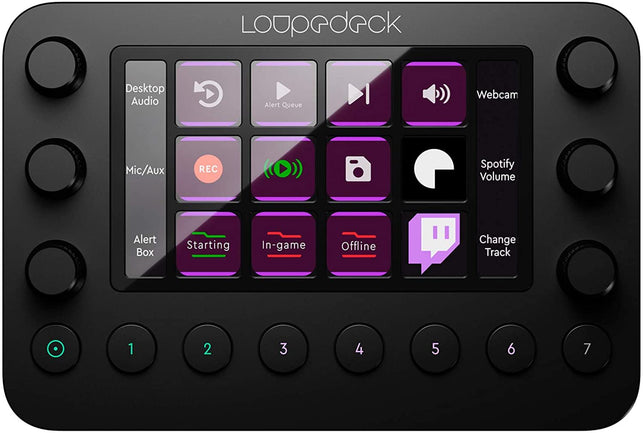 Loupedeck Live – the Custom Console for Live Streaming, Photo and Video Editing with Customizable Buttons, Dials and LED Touchscreen