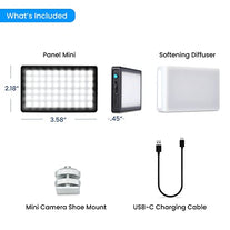 Lume Cube Bicolor Panel Mini LED Light for Professional DSLR Cameras | Adjustable Panel Mini, LCD Display | Photo and Video Lighting, Long Battery Life | Fits Sony, Nikon, Canon, Fuji, Panasonic