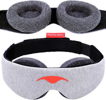 Manta Sleep Mask - 100% Blackout Eye Mask - Zero Eye Pressure - Adjustable Eye Cups - Guaranteed Deepest-Possible Rest - Perfect Sleeping Mask for Lig