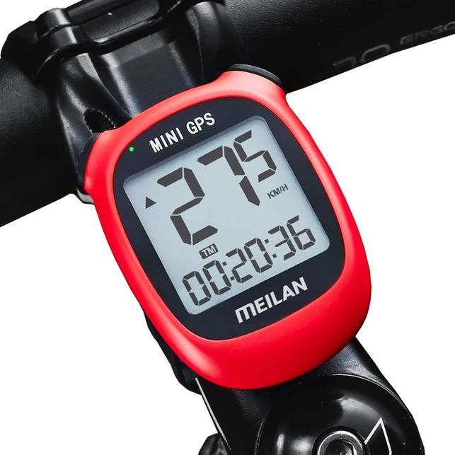 MEILAN M3 Mini GPS Bike Computer,Gps Speedometer, Wireless Cycling Computer Bike Odometer Bicycle Speedometer and Odometer Waterproof Bicycle Computer Waterproof and Backlight,For Road Bike MTB