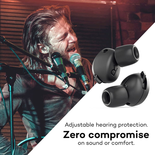 Minuendo High Fidelity Acoustic Earplugs | Hearing Protection for Musicians | Adjustable Db Attenuation Ear Plugs | Made in Norway | Award Winning Design | Suitable for Concerts, Gigs, Working