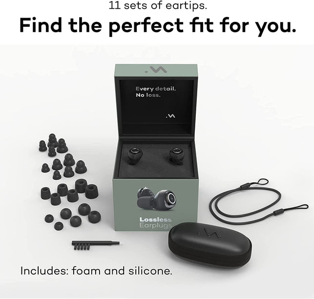 Minuendo High Fidelity Acoustic Earplugs | Hearing Protection for Musicians | Adjustable Db Attenuation Ear Plugs | Made in Norway | Award Winning Design | Suitable for Concerts, Gigs, Working