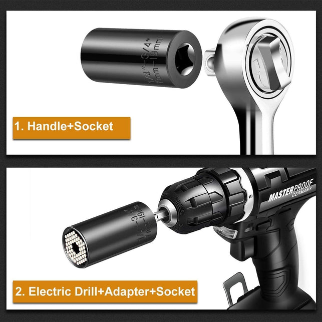 Moongo Tool Universal Socket, Gifts for Dad from Daughter Son - Christmas Gifts for Men, Father/Dad, DIY Handyman, Husband, Guys, Boyfriend, Him, Uniq