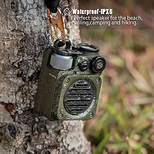 Muzen Wild Mini Rugged Outdoor Speaker, Bluetooth Portable Speaker with Louder Volume, Crystal Clear Sound, Wireless Waterproof Speakers for Travel, O