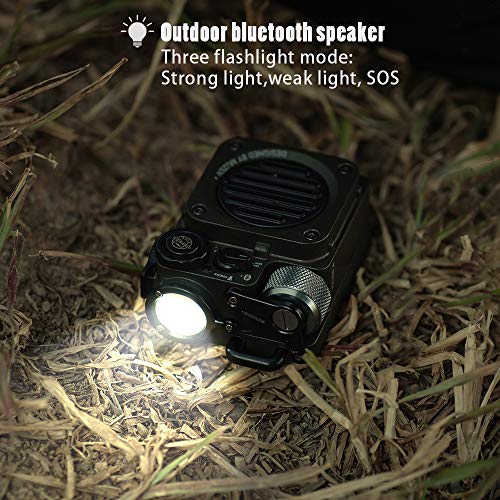 Muzen Wild Mini Rugged Outdoor Speaker, Bluetooth Portable Speaker with Louder Volume, Crystal Clear Sound, Wireless Waterproof Speakers for Travel, O