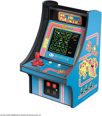 My Arcade Micro Player Mini Arcade Machine: Ms. Pac-Man Video Game, Fully Playable, 6.75 Inch Collectible, Color Display, Speaker, Volume Buttons, Headphone Jack - Electronic Games