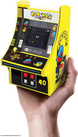 My Arcade Pac-Man 40Th Anniversary Micro Player, Fully Playable, 6.75 Inch Collectible, Full Color, Gold Plated, Battery or Micro USB Powered (DGUNL-3290), Yellow