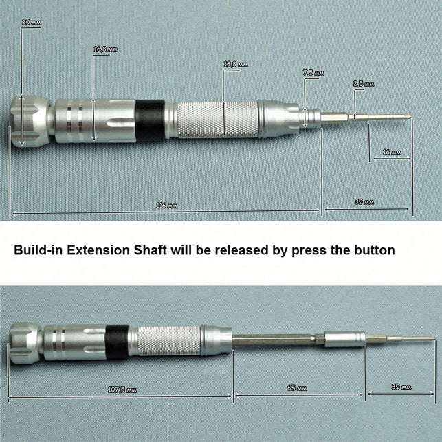 Nanch Small Precision Screwdriver Set with 22 Screwdriver Bits,Repair Tool Kit for Laptop,Smartphone,iPhone,Jewelry and other Small Electronics.