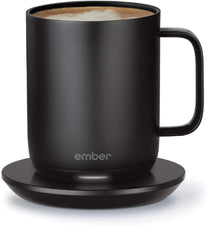 New Ember Temperature-Control Smart Mug 2, 284 ml, Black, 1.5-hr Battery Life – App-Controlled Heated Coffee Mug – Improved Design