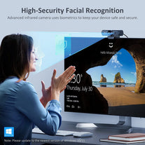 Nexigo Hellocam, 1080P Webcam with Windows Hello, True Privacy, Automatic Electronic Shutter, Computer Camera, Microphone, Facial Enhancement, HD USB Web Cam