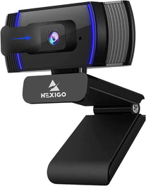 Nexigo N930AF Webcam with Microphone for Desktop, Autofocus, Webcam for Laptop, Computer Camera, 1080P HD USB Web Camera, Compatible with Zoom/Skype/Teams/Webex