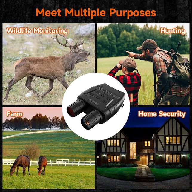 Night Vision Goggles Night Vision Binoculars for Adults - Digital Infrared Binoculars Can save Photo and Video with 32GB Memory Card