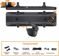 Nikomaku Mirror Dash Cam Front and Rear OEM Design Backup Camera for Cars 4K Resolution Type-C 11 Inch Full Touch Screen Rear View Mirror Camera 170° Wide Angle Dual Cameras Waterproof AS5 Pro