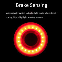 Nkomax Smart Bike Tail Light Ultra Bright, Bike Light Rechargeable Auto On/Off, IPX6 Waterproof LED Bicycle Lights, High Intensity Rear LED Accessorie