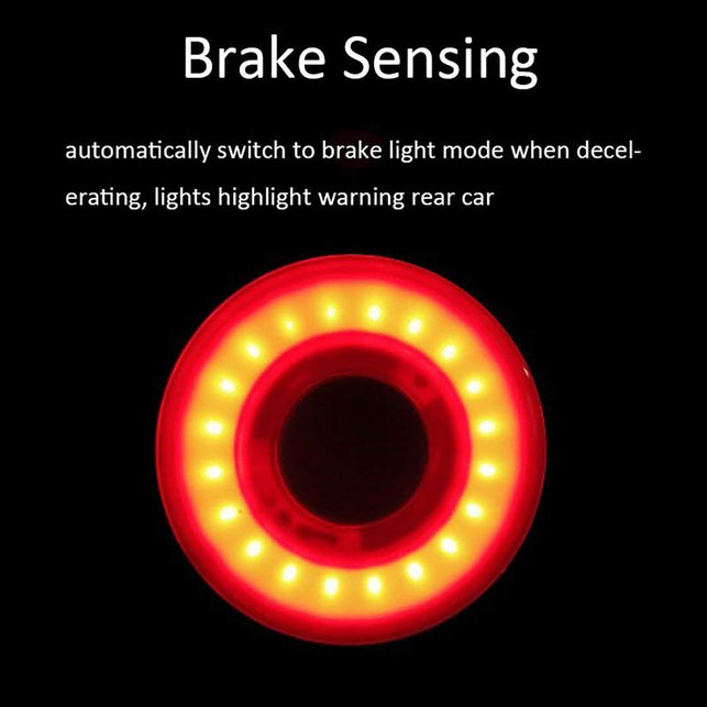 Nkomax Smart Bike Tail Light Ultra Bright, Bike Light Rechargeable Auto On/Off, IPX6 Waterproof LED Bicycle Lights, High Intensity Rear LED Accessorie