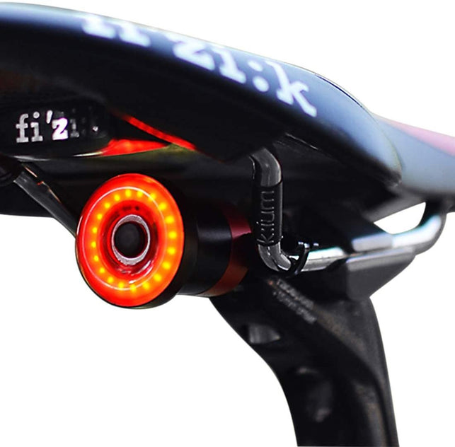 Nkomax Smart Bike Tail Light Ultra Bright, Bike Light Rechargeable Auto On/Off, IPX6 Waterproof LED Bicycle Lights, High Intensity Rear LED Accessorie
