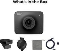 OBSBOT Meet 1080P 60FPS Webcam, Ai-Powered Auto Framing, HDR, Adjustable Field of View, Blur Background and Background Replacement, Computer Camera for Streaming, Web Camera with Microphone
