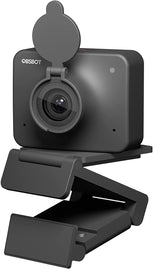 OBSBOT Meet 1080P 60FPS Webcam, Ai-Powered Auto Framing, HDR, Adjustable Field of View, Blur Background and Background Replacement, Computer Camera for Streaming, Web Camera with Microphone