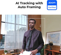 OBSBOT Tiny PTZ 4K Webcam, AI Powered Framing & Autofocus, 4K Video Conference Camera with Omni-Directional Mics, Auto Tracking with 2 Axis Gimbal,Hdr,60 Fps,Low-Light Correction,Zoom Certified