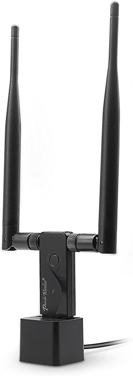 Panda Wireless PAU09 N600 Dual Band (2.4GHz and 5GHz) Wireless N USB Adapter W/ Dual 5dBi Antennas - Windows XP/Vista/7/8/8.1/10 Mint Ubuntu