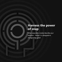 Pavlok 3: A Mindfulness Coach on Your Wrist + Vibrating Silent Alarm + Habit Trainer (Deluxe Edition) (Obsidian Black, Small)