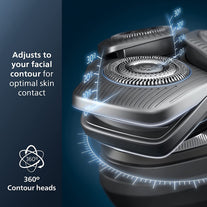 Philips Norelco 9800 Rechargeable Wet & Dry Electric Shaver with Quick Clean, Travel Case, Pop up Trimmer, Charging Stand, S9987/85