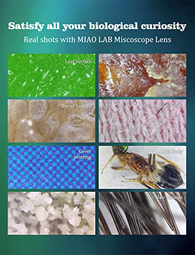 Phone Microscope with CPL Lens/LED Light,200X Pocket Microscope with Universal Phone Clip Compatible with iPhone/Andriod Phone-The Best Portable Microscope to Enjoy Microworld for Kids and Adults