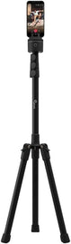 Pivo Tripod - Portable 63-Inch Stand Aluminum Lightweight for Smartphone and Camera with Universal 1/4