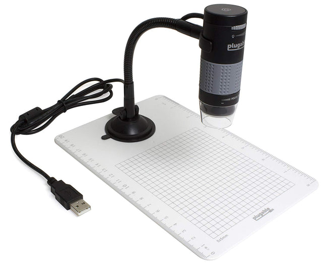 Chargeable Microscope Plugable USB 2.0 Digital Microscope with Flexible Arm Observation Stan ...