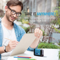 PowerMe Electric Pencil Sharpener - Battery Operated, for Home, Office, School, Artist, Students – Ultra Portable Automatic Pencil Sharpener, ideal fo