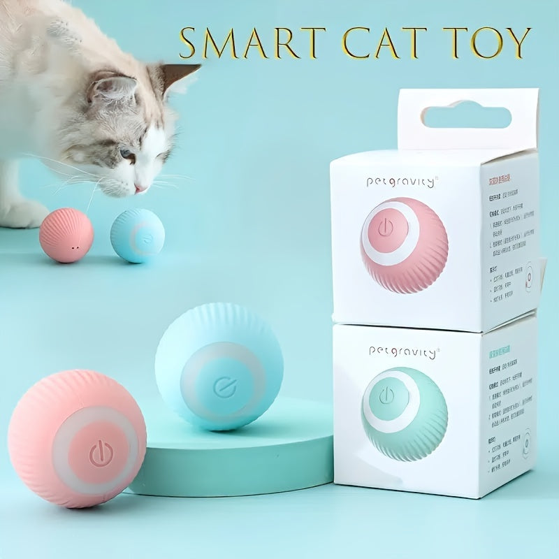 Smart Cat Ball Toy With 150 MAh Bettery An Automatic Rolling Ball For Hours Of Interactive Fun