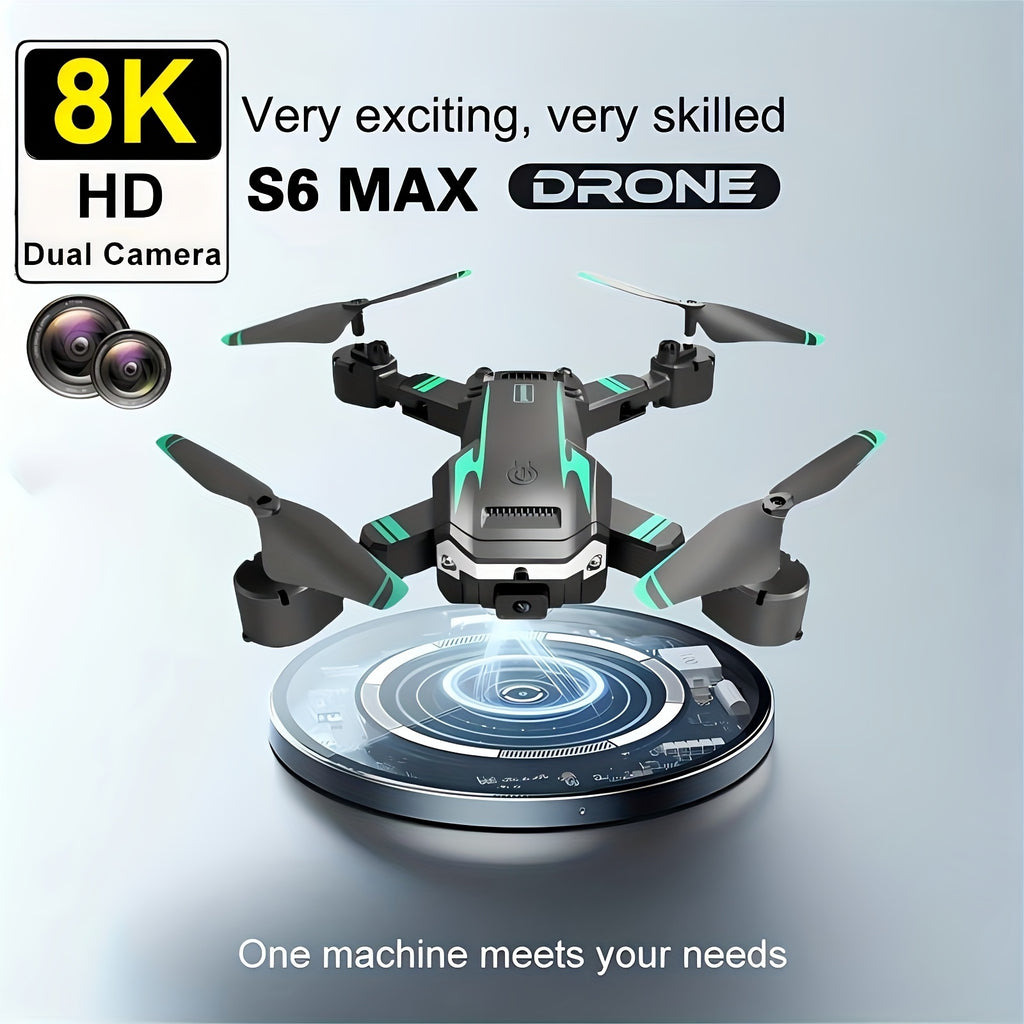 S6 max Drone With Highdefinition Dual Cameras Beginners Gift Christmas Gift