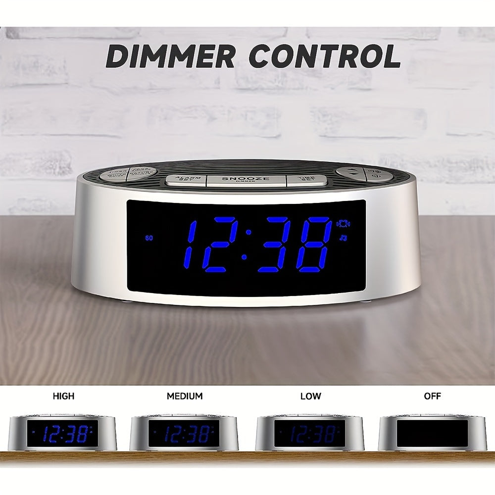 USB Plug White Noise Machine With Alarm Clock 20 Soothing Sounds Wake To Vibration Or Buzzer Snooze Dimmer Control Timer And Memory Function For Home Travel