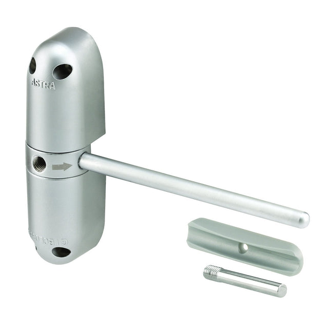 Prime-Line KC60HD Safety Spring Door Closer – Easy to Install to Convert Hinged Doors to Self-Closing – Diecast Construction, 4-1/4 In. Satin Chrome, Non-Handed (Single Pack)