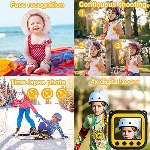 PROGRACE Children Kids Camera Waterproof Digital Action Camera for Boys Girls