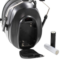 Protear Radio Headphones Hearing Protector Safety Earmuffs AM/FM Electronic Noise Reduction Rate 25dB for Mowing Working-Black