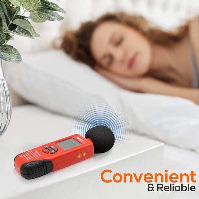 Pyle Digital Handheld Sound Level Meter - Meter Automatic with A and C Frequency Weighting for Musicians and Sound Audio Professionals, 9V Battery Typ
