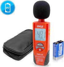 Pyle Digital Handheld Sound Level Meter - Meter Automatic with A and C Frequency Weighting for Musicians and Sound Audio Professionals, 9V Battery Typ