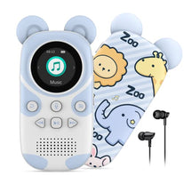 RUIZU Bluetooth MP3 Player for Kids, Cartoon Zoo Portable Music Player 16GB, Child MP3 Player with Bluetooth, Speaker, FM Radio, Voice Recording, Stopwatch, Pedometer, Expandable 128GB Micro SD Card