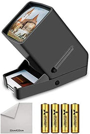 Rybozen 35Mm Slide Viewer, 3X Magnification and Desk Top LED Lighted Illuminated Viewing and Battery Operation-For 35Mm Slides & Positive Film Negatives(4Aa Batteries Included)