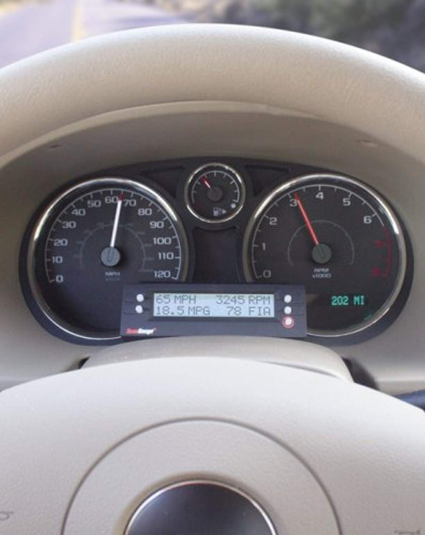 ScanGauge - SG2 II Ultra Compact 3-in-1 Automotive Computer with Customizable Real-Time Fuel Economy Digital Gauges , Black , 5 Inch