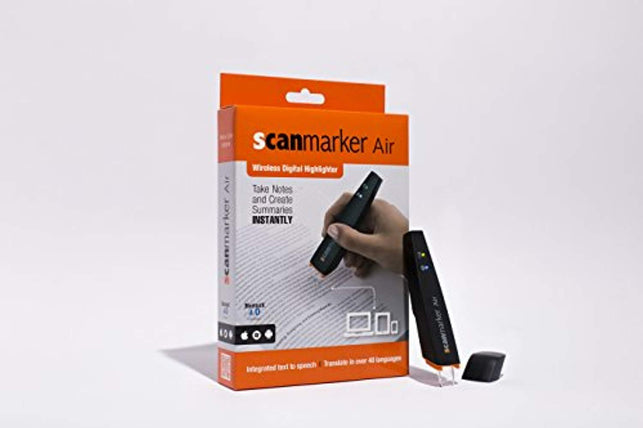 Scanmarker Air Pen Scanner - OCR Digital Highlighter and Reader - Wireless (Mac Win iOS Android)