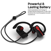 SENSO Bluetooth Wireless Headphones, Best Sports Earphones w/Mic IPX7 Waterproof HD Stereo Sweatproof Earbuds for Gym Running