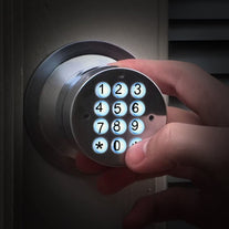 Signstek Electronic Keypad Door Knob Lock with Encryption Function, Satin Nickel