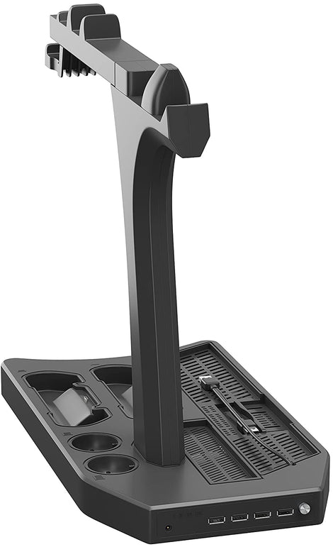 Skywin PS4 Controller Charger Station - Showcase, Cool, Charge, and Display Your PSVR Accessories - Compatible with Playstation. PS4 Cooling Station, PS4 Vertical Stand, PS4 Fan, PS4 Charging Station