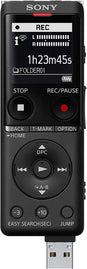 Sony ICD-UX570 Digital Voice Recorder, ICDUX570BLK, Usb